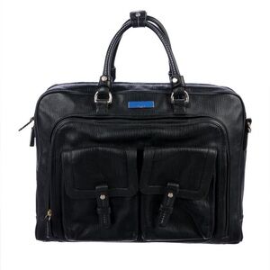Tumi x Carlos Falchi Leather Briefcase